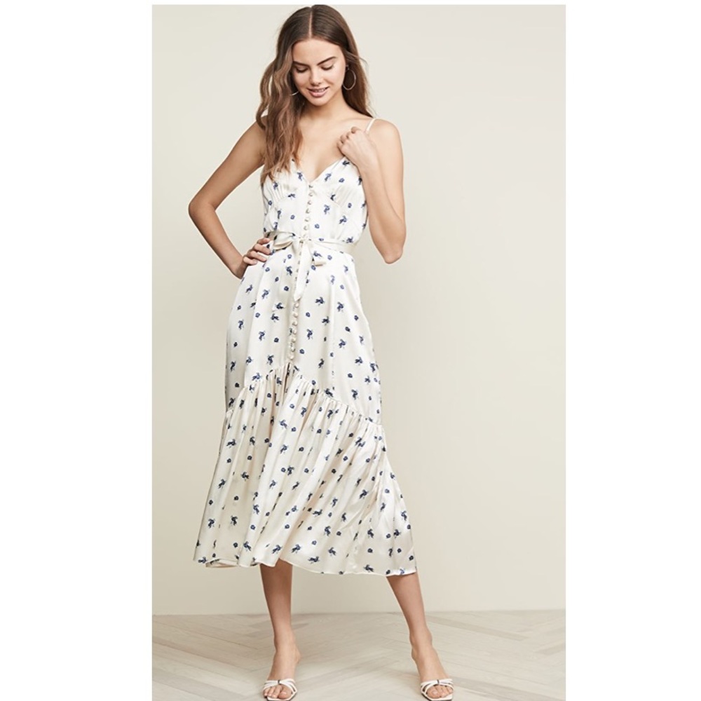CAMI NYC LAUREL SILK DRESS XS